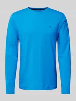 FYNCH-HATTON Shirt met lange mouwen met logo-borduursel op de borst