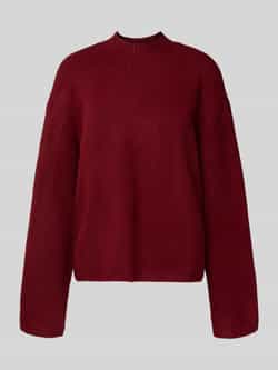 Jake*s Casual Gebreide pullover met opstaande kraag en extra brede schouders