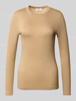 Opus Shirt met lange mouwen en ronde hals model 'Sifa'