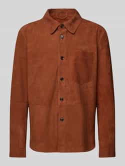 Strellson Regular fit leren overhemd met borstzak model 'CHADRON'