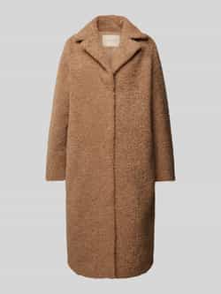 Soyaconcept Regular fit lange jas van teddybont model 'Mukite'