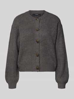 Vero Moda Relaxed fit gebreid jack met enkele knoopsluiting model 'LEA'