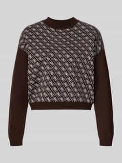Guess Korte gebreide pullover met ronde hals