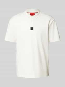HUGO Poloshirt met labelpatch model 'Deabono'