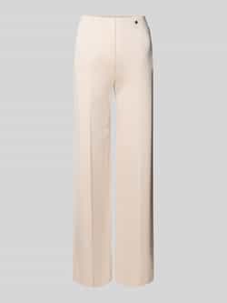 Marc Cain Stoffen broek van viscosemix met persplooien