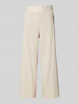 CAMBIO Wide leg stoffen broek met label in band model 'CAMERON UTILITY'