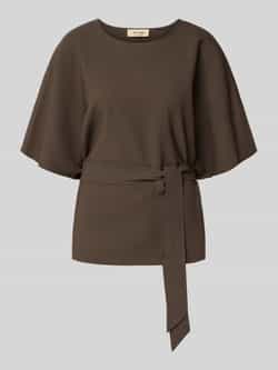 MOS MOSH Blouseshirt met strikceintuur model 'Rikala Miley'