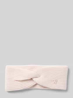 CK Calvin Klein Hoofdband van lamswolmix met labelapplicatie