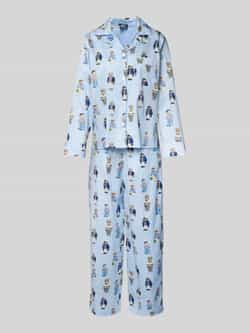 Polo Ralph Lauren Pyjama met borstzak model 'Iconic Bear'