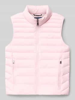 Polo Ralph Lauren Teens Bodywarmer met opstaande kraag en labelstitching