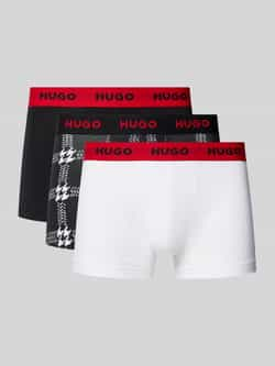 HUGO Boxershort met elastische band met logo in een set van 3 stuks