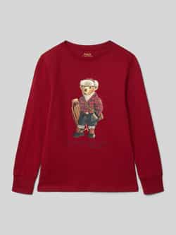 Polo Ralph Lauren Teens Shirt met lange mouwen en labelprint