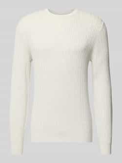 Christian Berg Men Gebreide pullover met ribboorden