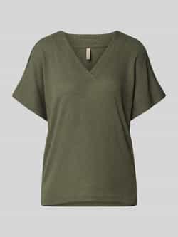 Soyaconcept T-shirt met V-hals model 'Delia'
