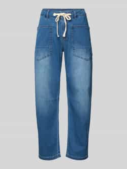 Buena Vista Tapered fit jeans met opgestikte zakken model 'BARREL'
