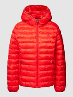 Tommy Hilfiger Gewatteerde jas LW PADDED GLOBAL STRIPE JACKET met merkelastiek op de capuchon