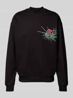 HUGO Sweatshirt met ribboorden model 'Derumkek'