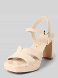 CHATTAWAK Damen Keilsandale Mit Absatz – Beige, Größe 37 EU