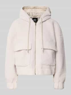 Only Regular fit jack van teddybont met klepzakken model 'TANJA'
