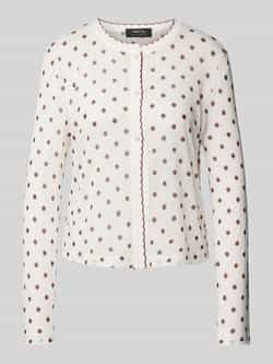 Marc Cain Polka Dot Vest Gebreid in Duitsland White Dames