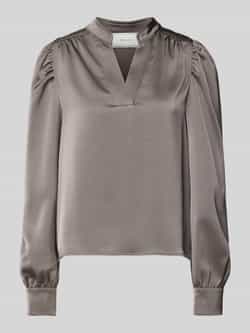 NEO NOIR Regular fit blouse met V-hals model 'Rosslyn'