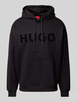 HUGO Hoodie met labelprint model 'Ditchle'