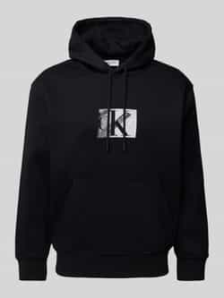 Calvin Klein Hoodie SMALL CK BOX HOODIE Kangoeroezak logoprint
