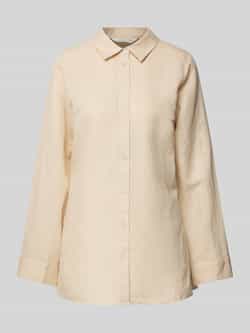 MSCH Copenhagen Linnen blouse met overhemdkraag model 'Mirilla'