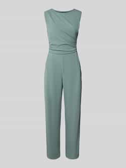 Swing Jumpsuit met ronde hals en plooien
