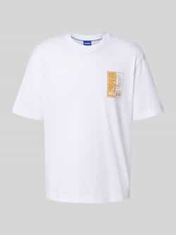 Hugo Blue T-shirt met motiefprint model 'Nedix'