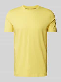 Christian Berg Men T-shirt met geribde ronde hals