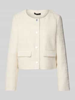 Comma Blazer met structuurmotief