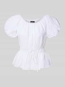 Lauren Ralph Lauren Blouse met broderie anglaise en pofmouwen