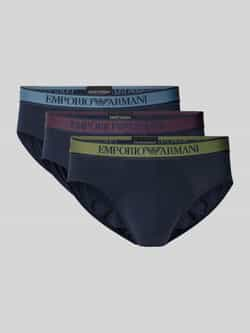 Emporio Armani Slip met elastische band met label in een set van 3 stuks