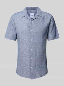 Only & Sons Slim fit linnen overhemd met 1 2-mouwen model 'CAIDEN'
