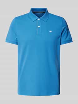 Tom Tailor Regular fit poloshirt van katoen-piqué met logostitching