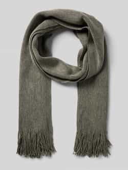 Christian Berg Men Sjaal van wolmix met franjes