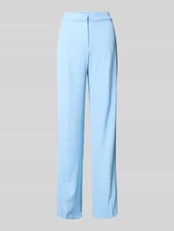 Review High waist stoffen broek met persplooien