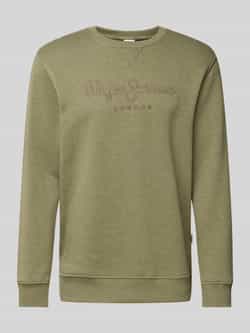 Pepe Jeans Sweatshirt met labelstitching model 'Nouvel'