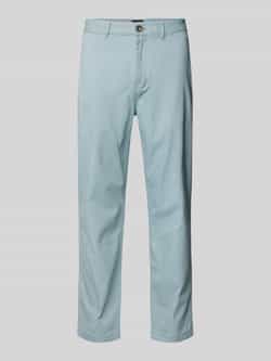 Scotch & Soda Regular tapered fit chino met ceintuurlussen model 'Drift'