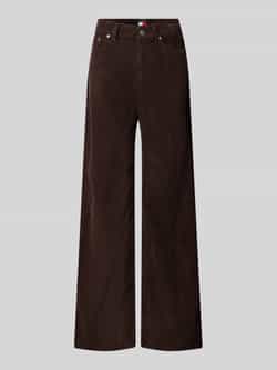 Tommy Jeans Wide leg corduroy broek van puur katoen