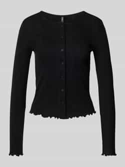 Pieces Slim fit gebreid jack van puur katoen model 'MARIE'