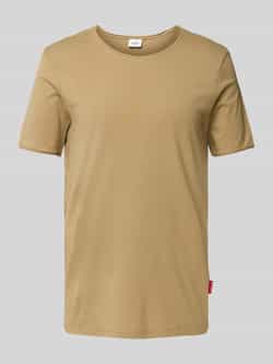 JOOP! JEANS T-shirt met geribde ronde hals model 'Cesare'