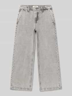 Garcia Straight fit jeans met paspelzakken