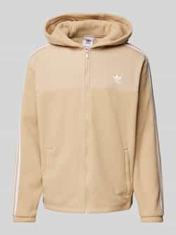 Adidas Adicolor 3-Stripes Teddy Fleece Hoodie Beige- Heren Beige