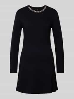 Only Getailleerde gebreide jurk van viscosemix model 'MILLA'
