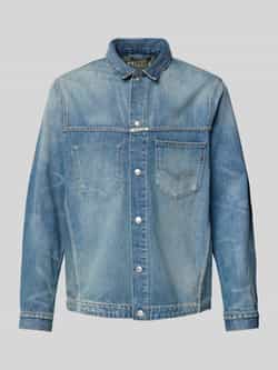 Replay Regular fit jeansoverhemdjack met borstzak model 'Worker Shirt'