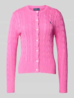 Polo Ralph Lauren Cardigan met kabelpatroon en labelstitching