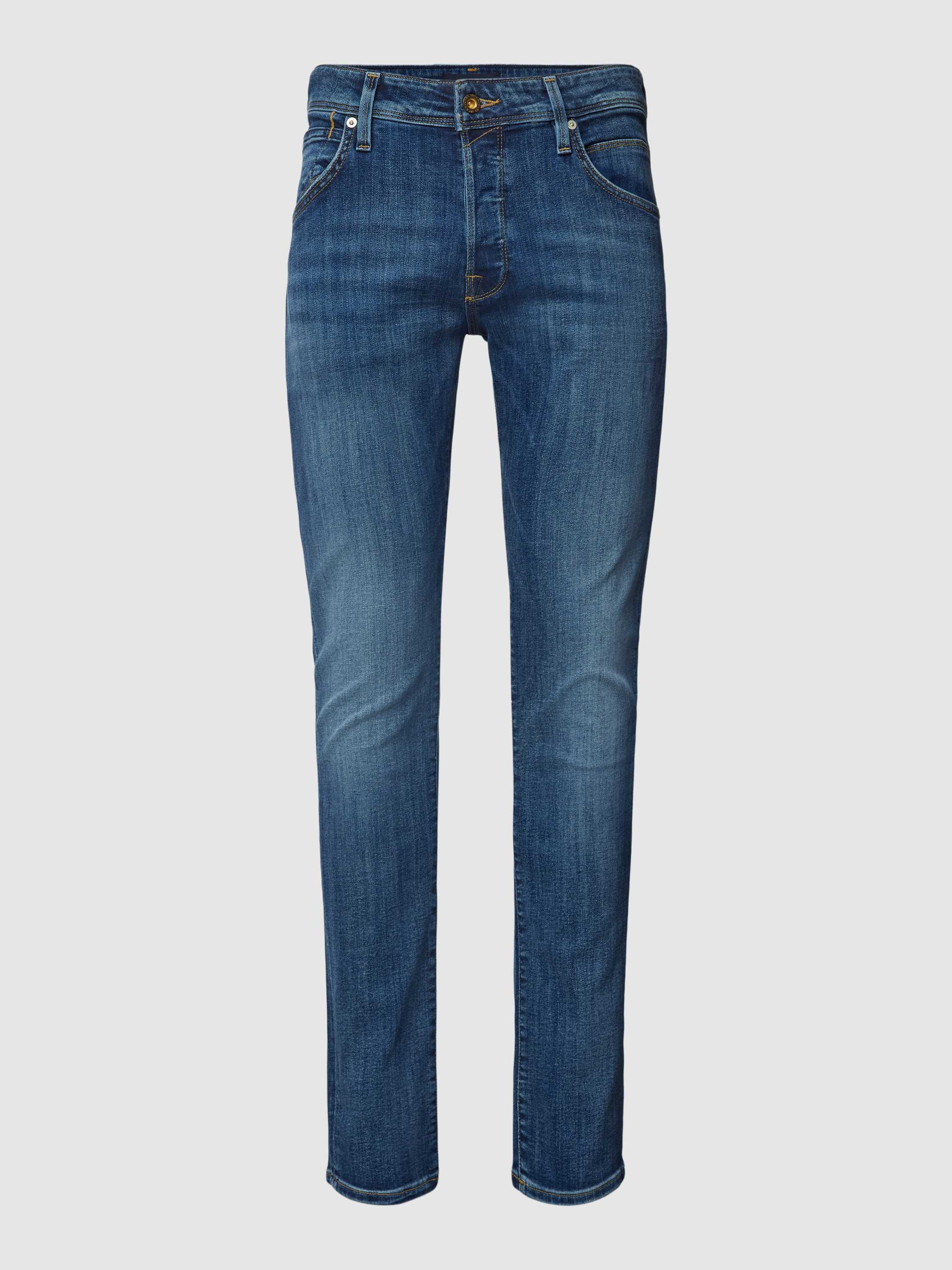 jack & jones Slim fit jeans met labelpatch model 'GLENN'