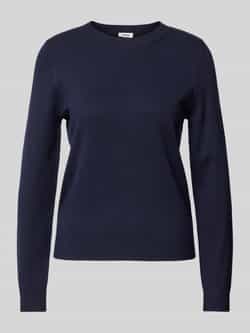 s.Oliver RED LABEL Regular fit gebreide pullover van viscosemix met geribde zomen